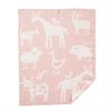 Filt KLIPPAN FARM – Babypläd i 100% organisk bomull rosa 70x90cm 