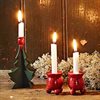Ljusstake Trägran för ett julgransljus H:12,5cm