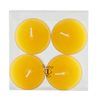 VÄRMELJUS SOLGULA I TRANSPARENT PLASTKOPP 4 ST I ASK STORA Ø6cm 6H