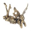 Älva i gjuten metall med antik guldfinish 15x10x10cm