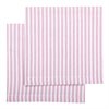 Tygservetter LINA Recycled OEKO-TEX® – Randig i Rosa & Vit 45x45cm 2-pack
