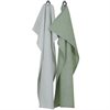 Kökshanddukar BOSSE Recycled OEKO-TEX® – Grön & Vit 50x70cm 2-pack