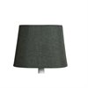 Lampskärm Linnestruktur MOSSGRÖN OVAL 20x13