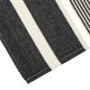 Löpare GRETA Recycled OEKO-TEX® – Svart, Linne & Beige 33x140cm