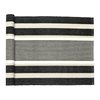 Löpare GRETA Recycled OEKO-TEX® – Svart, Linne & Beige 33x140cm