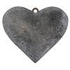Hjärta i metall för upphängning, litet 12x12,5cm