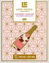 LOVE COCOA vit choklad m jordgubb & champagne 75g