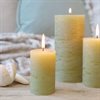 Blockljus MACON RUSTIK MOSS 16H Ø5XH8CM