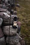 Stormlykta SVART med detaljer i mässing – Liten 15,5x11,5x24cm