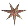 Adventsstjärna Saga i Morris' mönster Strawberry Thief Röd 7-uddig 60cm
