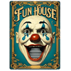 Metallskylt i vintagestil – Fun House 15x20cm
