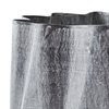 Kruka FENIX i grå vågformad metall med patina MEDIUM: Ø16xH9cm