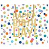 Presentpåse – Happy Birthday Confetti Large 28,5x12x25cm