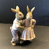 Dansande kaninpar H:14cm