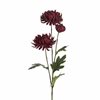 Chrysanthemum konstgjord snittblomma vinröd 60cm