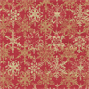 Presentpapper JUL – Snowfall Red Foil 76x244cm 