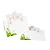 Placeringskort utstansad orkidé – White Orchid 8-pack