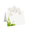 Placeringskort utstansad orkidé – White Orchid 8-pack