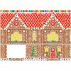 Julkort med kuvert, blank insida – Gingerbread House 12,7x18cm per/st 
