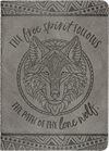 Anteckningsbok – The free spirit follows the path of the lone wolf 13x18cm 176 sidor