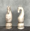 CHESS HORSE i trä Ø12cm H40cm