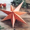 Adventsstjärna – klassisk retromodell i orange 7-uddig 60cm