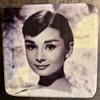 Glasunderlägg – Audrey Hepburn, 1956