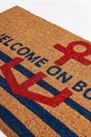 Dörrmatta i kokos – Welcome on board 70x40cm