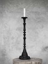 Ljusstake KALINI i gjutjärn antiksvart H:58cm