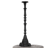 Ljusstake KALINI i gjutjärn antiksvart H:58cm