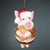 Julkula CHRISTMAS PIG – glittrig julgris med pepparkaka