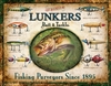 Plåtskylt Retro – Lunkers Bait & Tackle 32x41cm