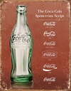Plåtskylt – Coca Cola Script Heritage 32x41cm