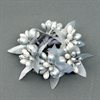 Ljusmanschett MINI Berry ring silver YD:3,5cm ID:2cm