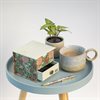 Memo Cube med låda & lock / kom-i-håg-block – William Morris Cray, 400 ark 10x12x11,5cm