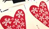 Disktrasa Kattinatt – HEART WITH SNOWFLAKES 17x20cm