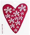 Disktrasa Kattinatt – HEART WITH SNOWFLAKES 17x20cm