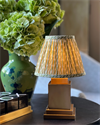 Ikat Lampskärm Grön Stor 