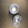Ljushållare i råglas – Cognacskupa H:10cm
