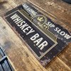 Metallskylt i vintagestil – Whiskey Bar 30x15cm
