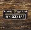 Metallskylt i vintagestil – Whiskey Bar 30x15cm