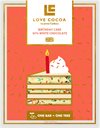 LOVE COCOA VIT CHOKLAD BIRTHDAY CAKE 75g