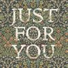 Dubbelt kort med kuvert, blank insida – "Just for you" William Morris 16x16cm