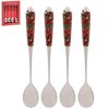 Tesked i Morris' mönster Red Strawberry Thief i fin ask 4-pack