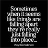 MAGNET Quotable – Falling into place... 9x9cm