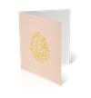 Kort med kuvert – Pine cone 9x11cm