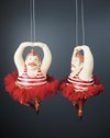 Julkula FAT MAN BALLERINA med tyll & hänge 11×5cm pris/st