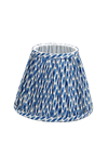 Ikat Lampskärm Blå Stor 