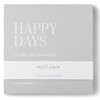 Fotoalbum "Happy Days" – Grå, 30 svarta sidor 24x24cm