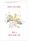 Julkort dubbelt med kuvert & blank insida – Merry Christmas and a Happy... 12x17